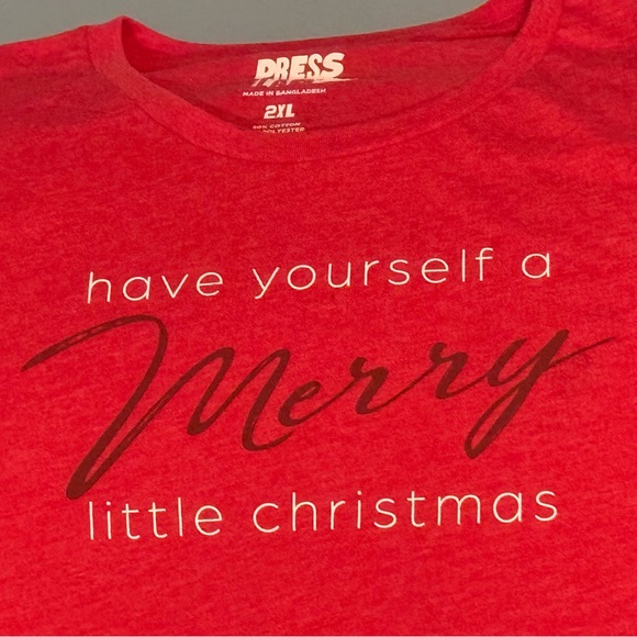Have Yourself a Merry Little Christmas TEE * Short Sleeves for Warm Weather 2XL - Picture 2 of 7